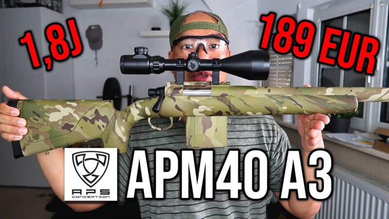 APS APM40 A3 Multicam Airsoft Sniper Review | Deutsch